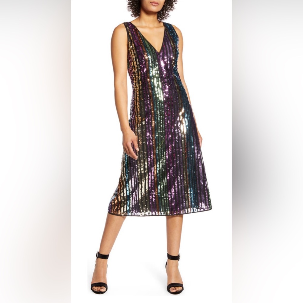 BNWT Atlantic PacificxHalogen Sequin Dress size 4